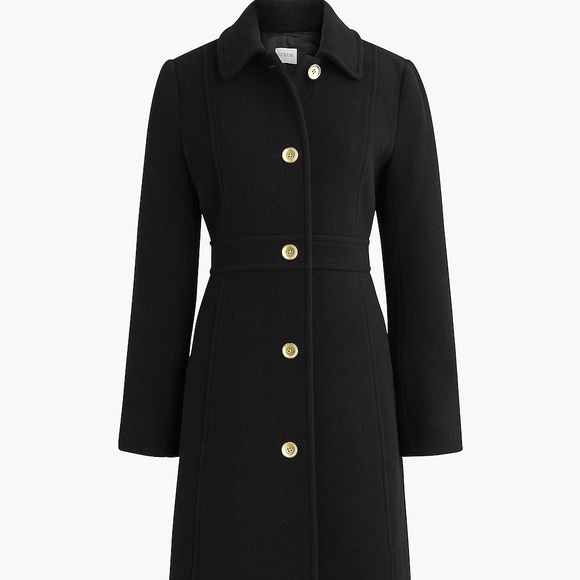 J. Crew Jackets & Blazers - J. Crew Wool blend lady day coat black